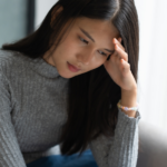 A girl is feeling the Effects of Depression on Life in delhi